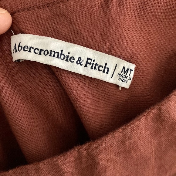 NWOT Linen Blend Abercrombie One-Shoulder dress - Picture 3 of 3